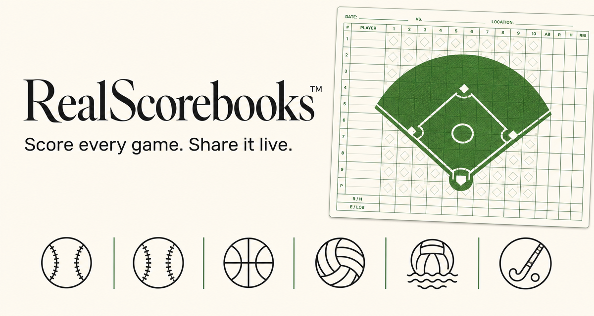 Home Scorebook RealScorebooks™ — The Digital Scorebook for Every Sport